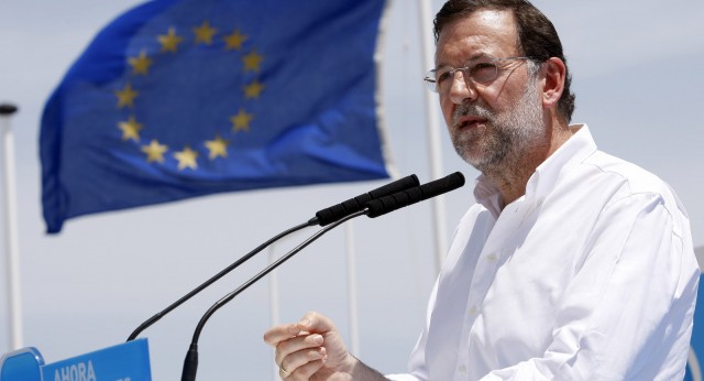 Mariano Rajoy en un acto de campaña en las Islas Baleares