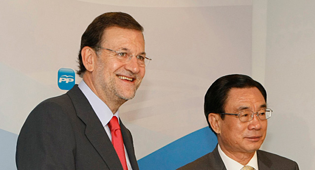 Reunión de Mariano Rajoy con He-Guoqiang