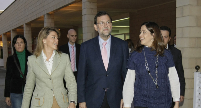 Mariano Rajoy en un acto con agricultores en Ciudad Real