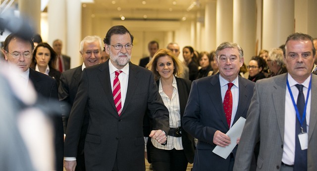 Mariano Rajoy preside la reunión del Grupo Popular en el Senado