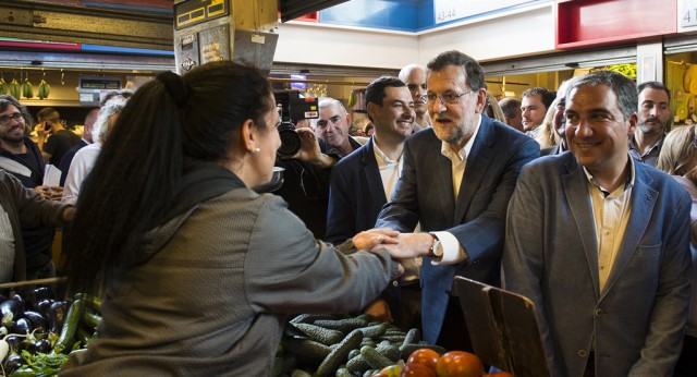 Mariano Rajoy visita el Mercado Atarazanas (Málaga)