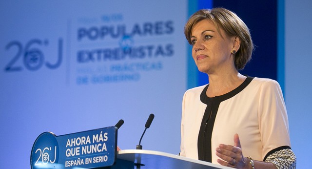 La secretaria general del Partido Popular, María Dolores de Cospedal