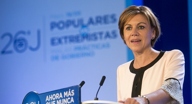 La secretaria general del Partido Popular, María Dolores de Cospedal