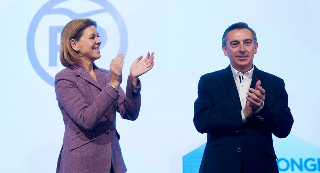 Mª Dolores Cospedal interviene en el 13 Congreso del PP de Aragón