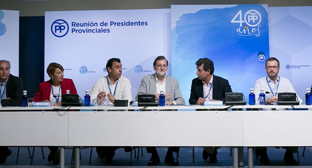 Mariano Rajoy clausura la reunión de presidentes provinciales del PP