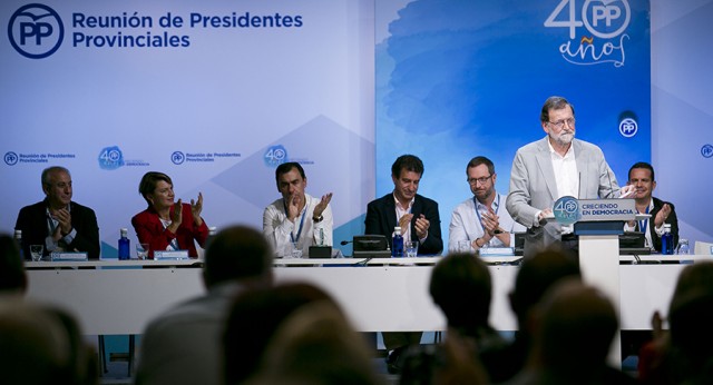 Mariano Rajoy clausura la reunión de presidentes provinciales del PP