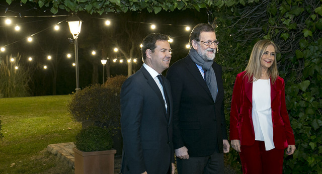 Mariano Rajoy interviene en la cena de Navidad del PP de Madrid