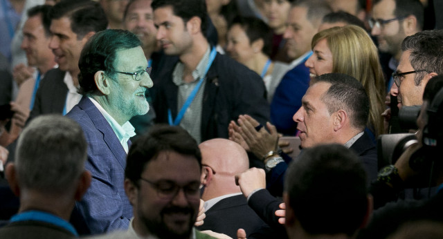 Mariano Rajoy a su llegada a la Escuela de Invierno