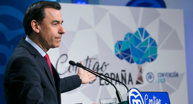 Coordinador General Martínez Maillo durante la rueda de prensa