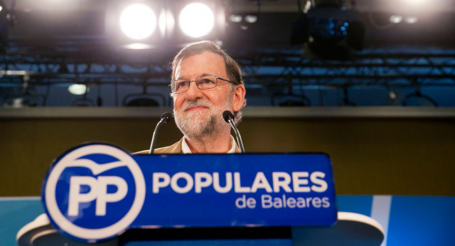 El Presidente del Gobierno y del PP, Mariano Rajoy