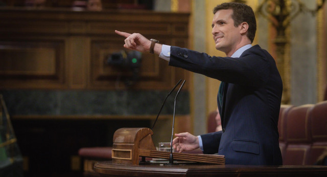 Pablo Casado en el debate de los PGE2019