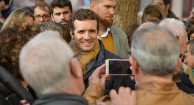 Pablo Casado en Badalona