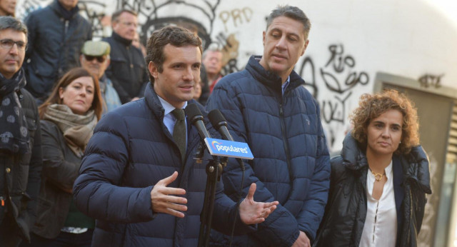 Pablo Casado en Badalona