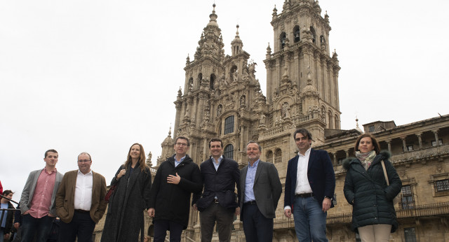 Visita a Galicia de Pablo Casado