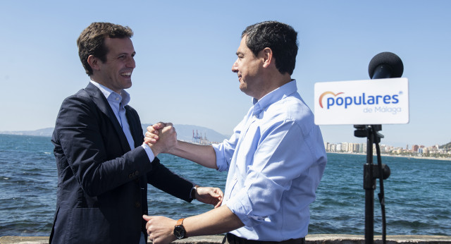 Pablo Casado en un acto del PP en Málaga