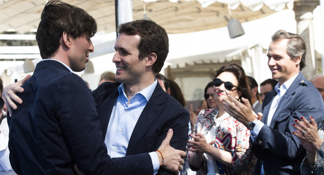 Pablo Casado en un acto del PP en Málaga