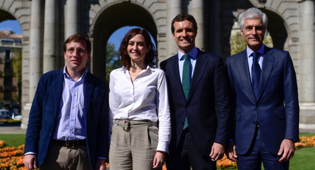 Pablo Casado en el acto de presentación de la candidatura del PP por Madrid