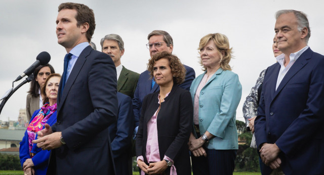 Pablo Casado en presentación candidatos listas europeas