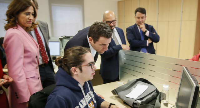 Teodoro García Egea en su visita a Ciudad Real