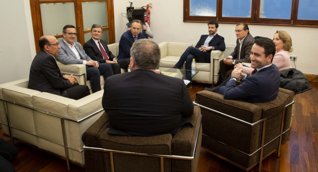 Teodoro García Egea, participa en un debate electoral en Murcia