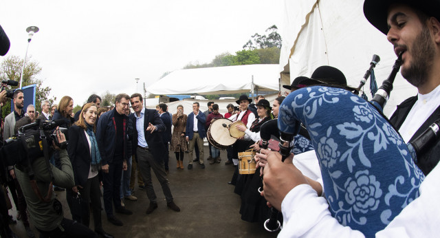 Pablo Casado en un Mitin en Nemenzo, Santiago de Compostela