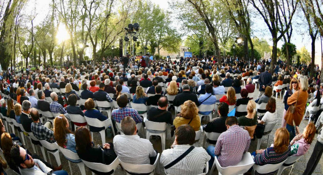 Pablo Casado clausura un acto del PP en Madrid.