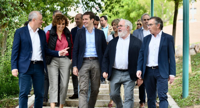 Pablo Casado en la presentación del programa electoral europeo en Zaragoza