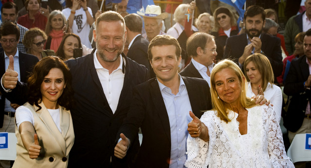 Pablo Casado en un Mitin en Collado Villalba