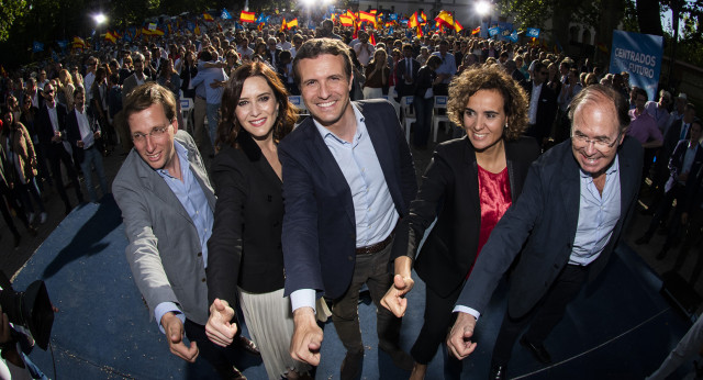 Pablo Casado en el cierre de campaña en Madrid