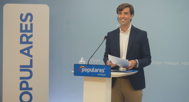 El vicesecretario de Comunicación, Pablo Montesinos, en rueda de prensa