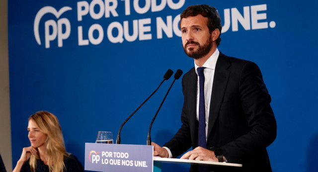 Pablo Casado en la Junta Directiva del PP de Cataluña