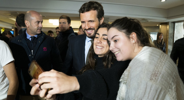  Pablo Casado en un acto del PP sobre Sanidad en Santander