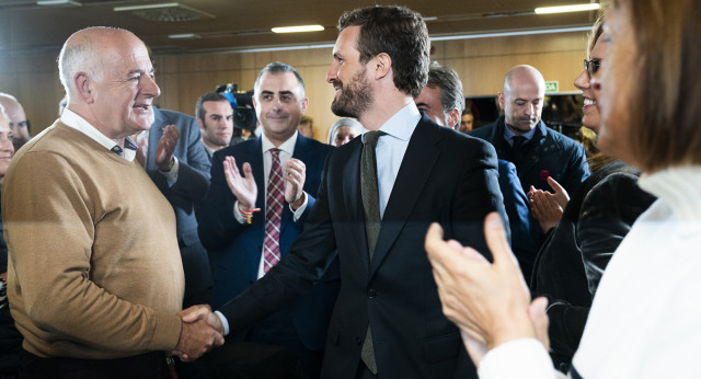  Pablo Casado en un acto del PP sobre Sanidad en Santander