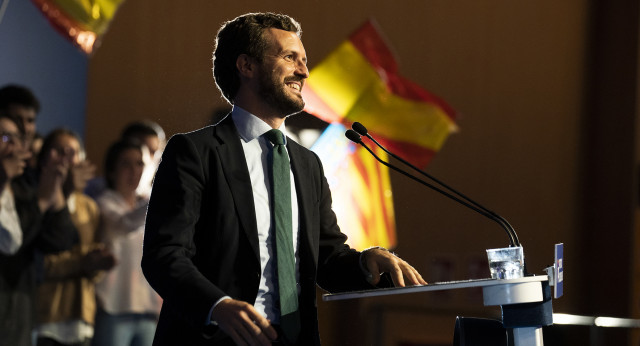 El presidente del Partido Popular, Pablo Casado