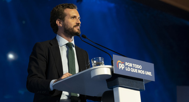 El presidente del Partido Popular, Pablo Casado