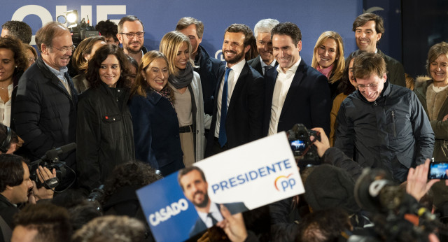 Noche electoral en la sede del PP