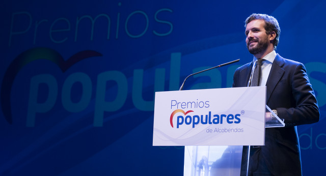 El presidente del Partido Popular, Pablo Casado