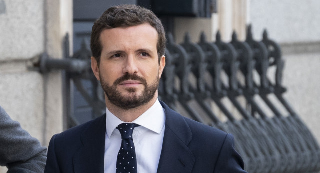 El presidente del Partido Popular, Pablo Casado