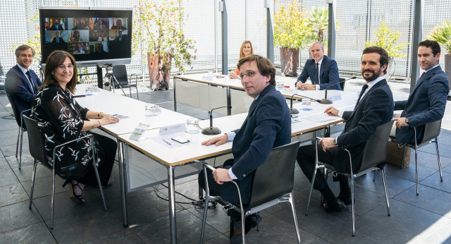 Reunión del primer año de la constitución de los ayuntamientos del PP.