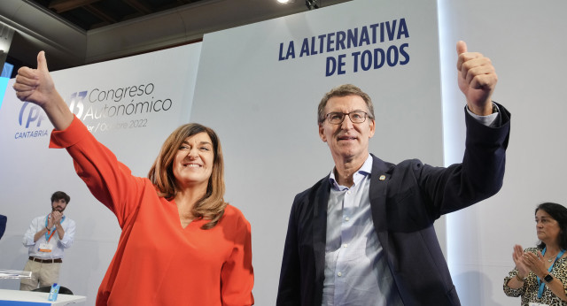 Alberto Núñez Feijóo clausura el XIII Congreso Autonómico del PP de Cantabria