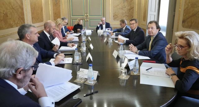 Alberto Núñez Feijóo en la reunión del jurado del XXXI Premio de Convivencia - Fundación Profesor Manuel Broseta