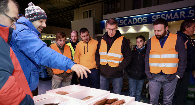 Visita de Alberto Núñez Feijóo a Mercamadrid