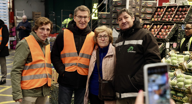 Visita de Alberto Núñez Feijóo a Mercamadrid