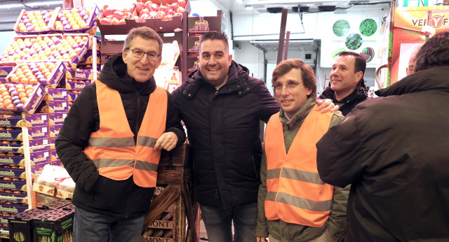 Visita de Alberto Núñez Feijóo a Mercamadrid