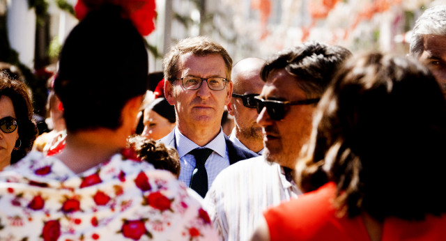 Alberto Núñez Feijóo en la Feria de Abril de Sevilla