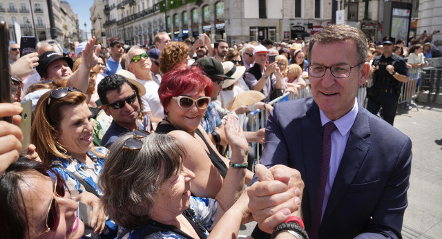 Alberto Núñez Feijóo en los actos del Dos de Mayo