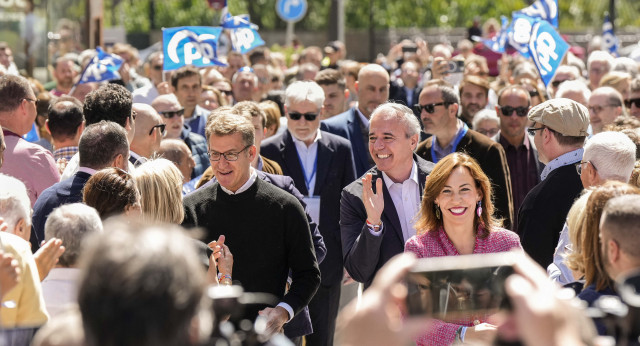 Alberto Núñez Feijóo en un acto en Zaragoza