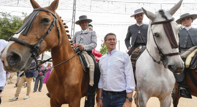 Alberto Núñez Feijóo en la Feria de Córdoba