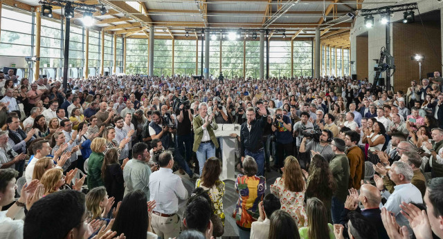 Alberto Núñez Feijóo en un acto en Santiago de Compostela.