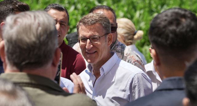 Alberto Núñez Feijóo participa de un acto sobre mundo rural en Gimenells (Lleida)